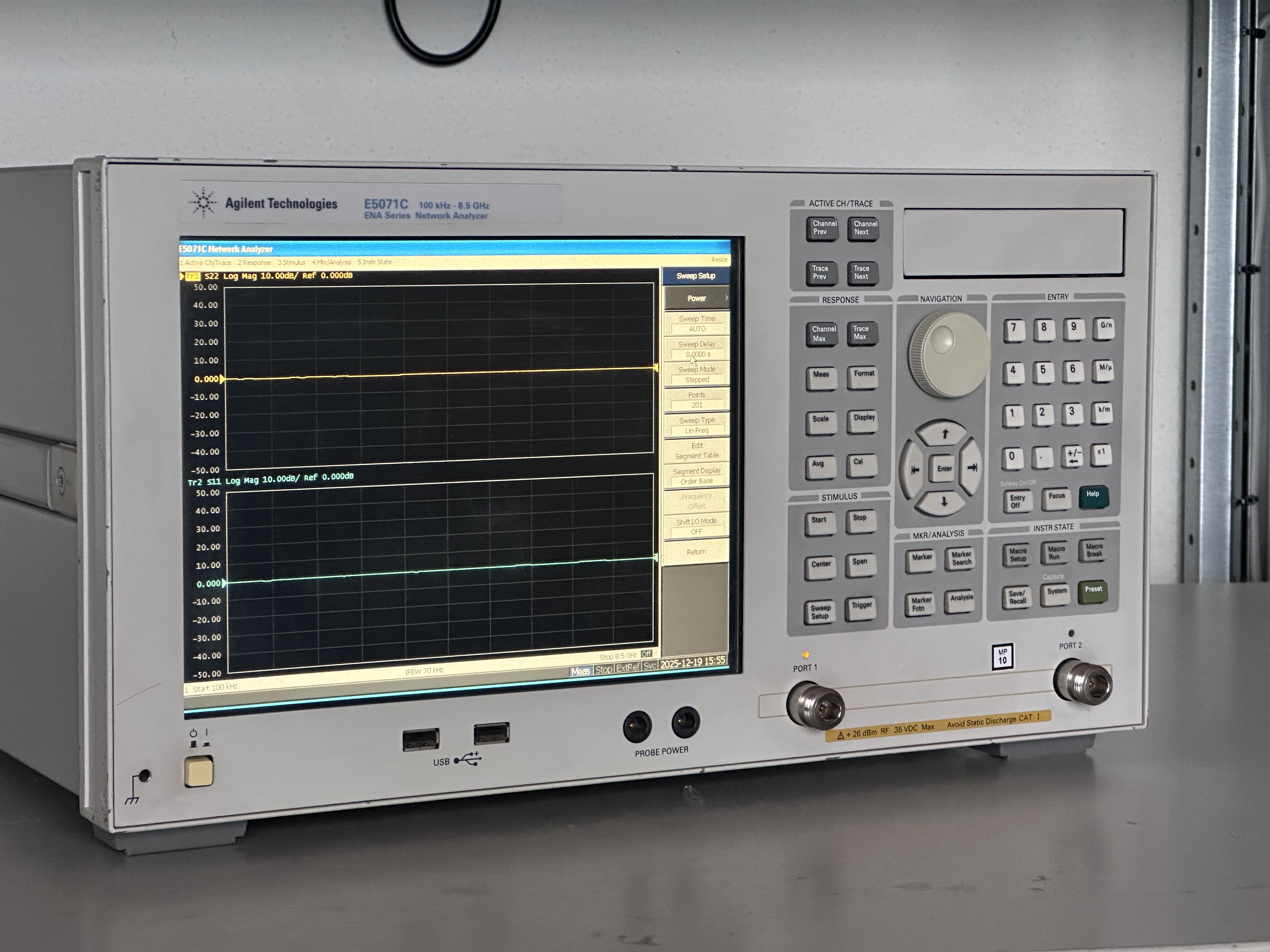 Agilent E5071C Network Analyzer, 100 kHz - 8.5 GHz, Getestet